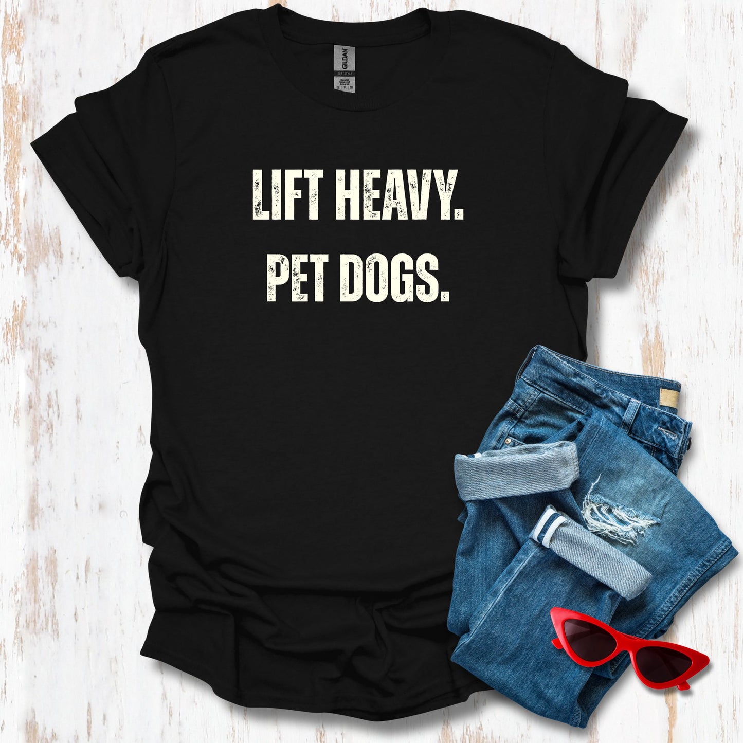 Lift Heavy Pet Dogs Unisex Tee