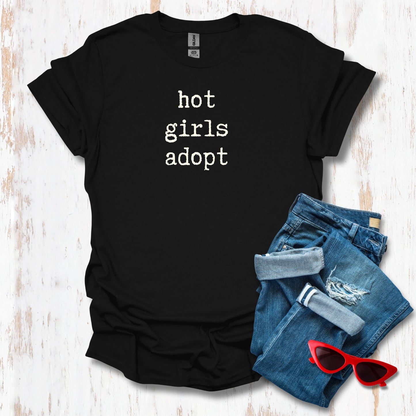 Hot Girls Adopt Unisex Tee