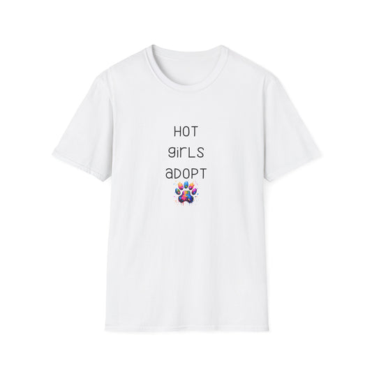 Hot Girls Adopt Paw Unisex Tee